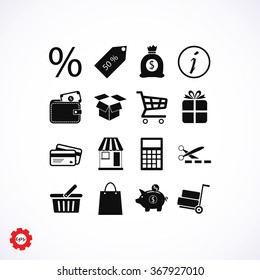 Shopping icons