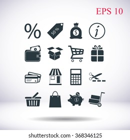Shopping icons