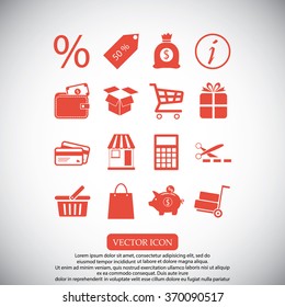 Shopping icons