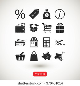 Shopping icons
