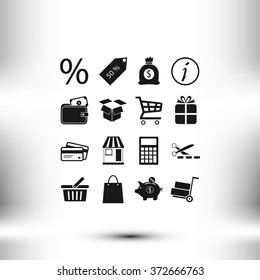 Shopping icons