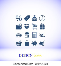 Shopping icons