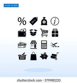 Shopping icons