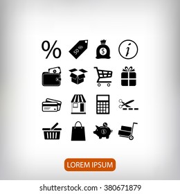 Shopping icons