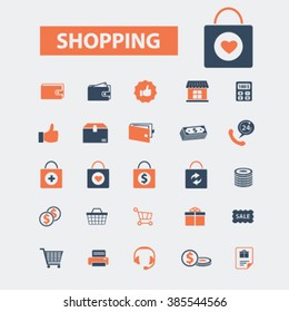 shopping, icons