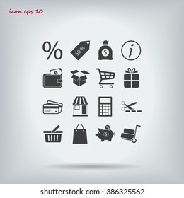 Shopping icons