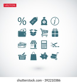 Shopping icons