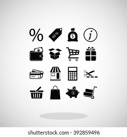 Shopping icons