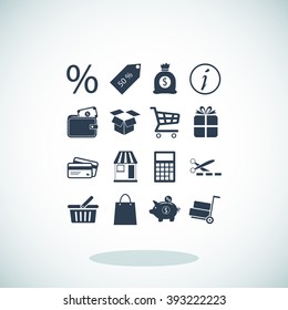 Shopping icons