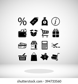 Shopping icons