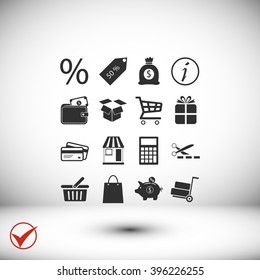 Shopping icons