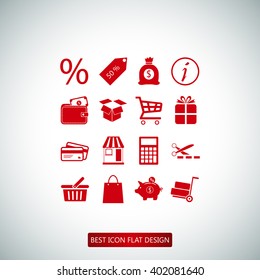 Shopping icons