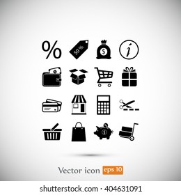 Shopping icons