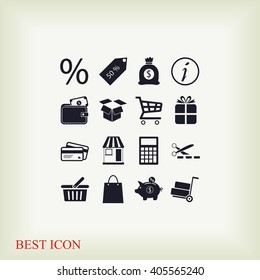 Shopping icons