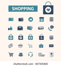 shopping icons
