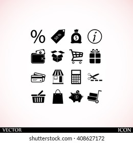 Shopping icons