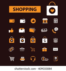 shopping icons
