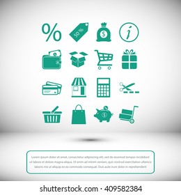 Shopping icons
