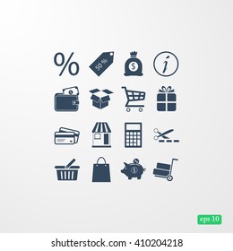 Shopping icons