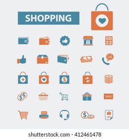 shopping icons
