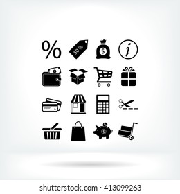 Shopping icons