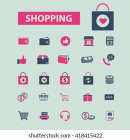 shopping icons
