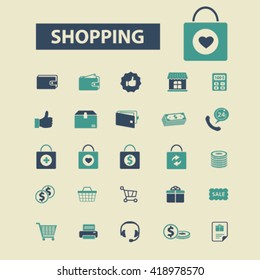 shopping icons
