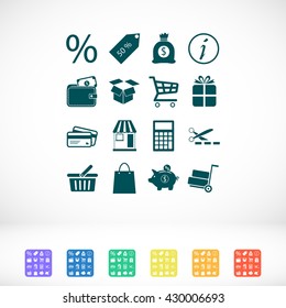 Shopping icons
