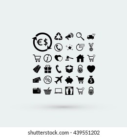 Shopping icons
