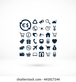 Shopping icons
