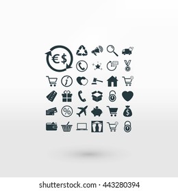 Shopping icons