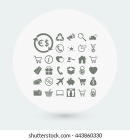 Shopping icons