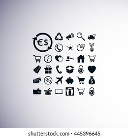Shopping icons