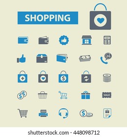 shopping icons