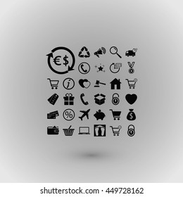 Shopping icons