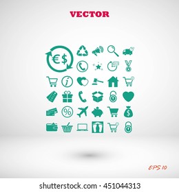 Shopping icons