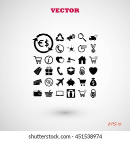 Shopping icons