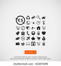 Shopping icons