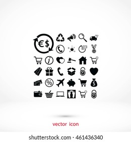 Shopping icons