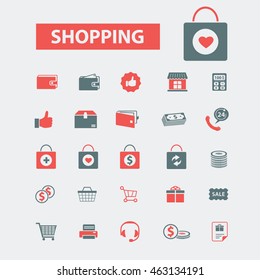 shopping icons