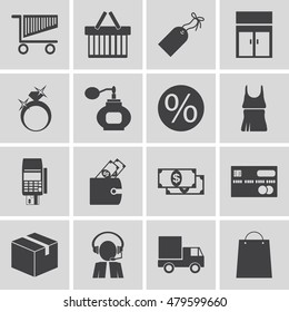 Shopping icons