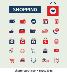 shopping icons