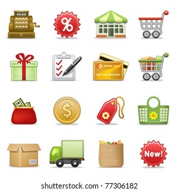 Shopping icons.