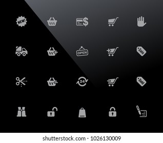 Shopping Icons // 32px Series - Vector icons adjusted to work in a 32 pixel grid.