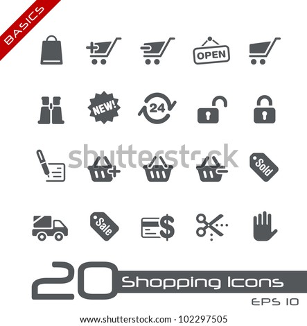 Shopping Icons // Basics