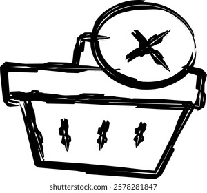 shopping icons in Doodle style, Web icons set. Shopping pictogram, sale