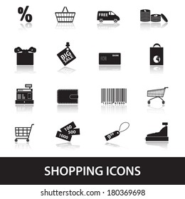 shopping icons eps10