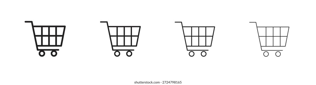 Iconos de compras línea colección de Vector. Icono de Vector perfecto de píxeles