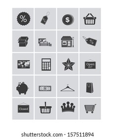 shopping icons  over white background vector illustration