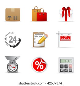 Shopping icons, part 1